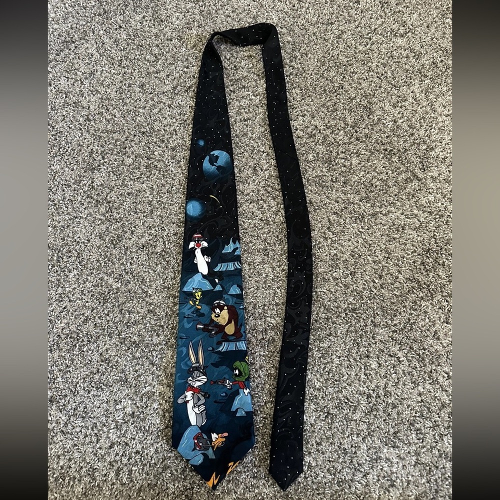 Looney Tunes vtg 90s 1996 Character Tie Marvin the Martian - Picture 3 of 7